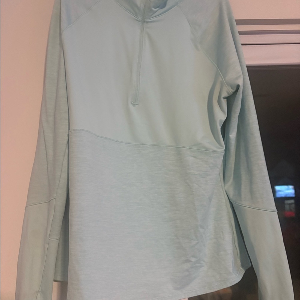 DSG Women's Soft Blue Long Sleeve Quarter Zip